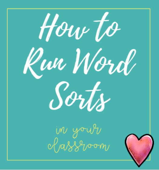 Word Sorts Cover